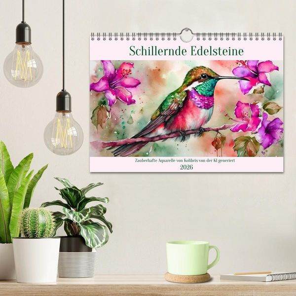 Produktbild: Schillernde Edelsteine (Wandkalender 2026 DIN A4 quer), CALVENDO Monatskalender