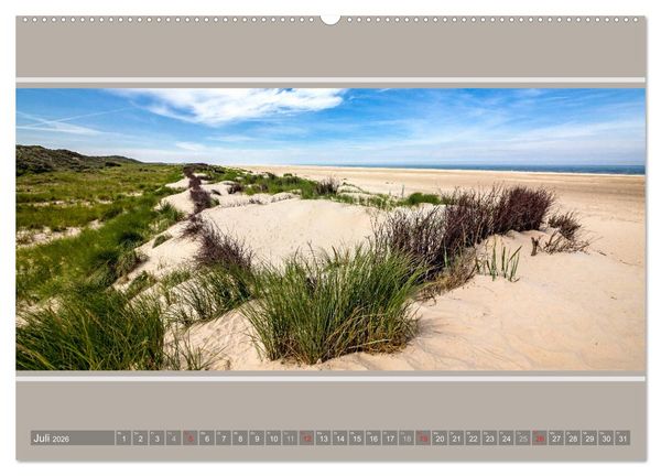 Produktbild: Strandblicke Borkum und Norderney (hochwertiger Premium Wandkalender 2026 DIN A2 quer), Kunstdruck in Hochglanz