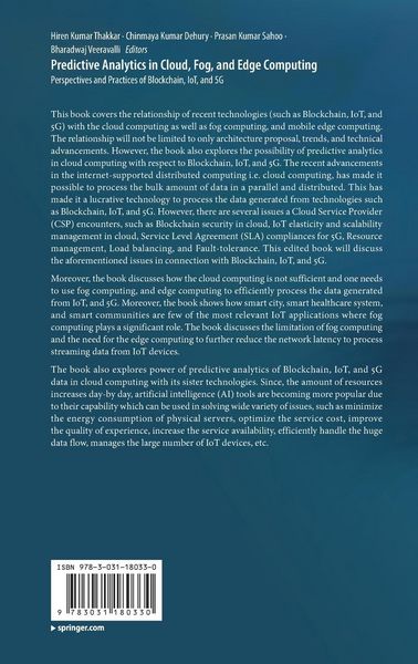 Produktbild: Predictive Analytics in Cloud, Fog, and Edge Computing