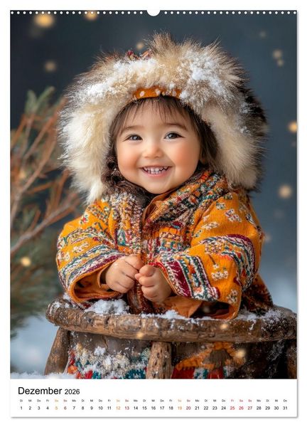 Produktbild: Kinder der Welt - ein L&auml;cheln &ouml;ffnet Herzen (hochwertiger Premium Wandkalender 2026 DIN A2 hoch), Kunstdruck in Hochglanz