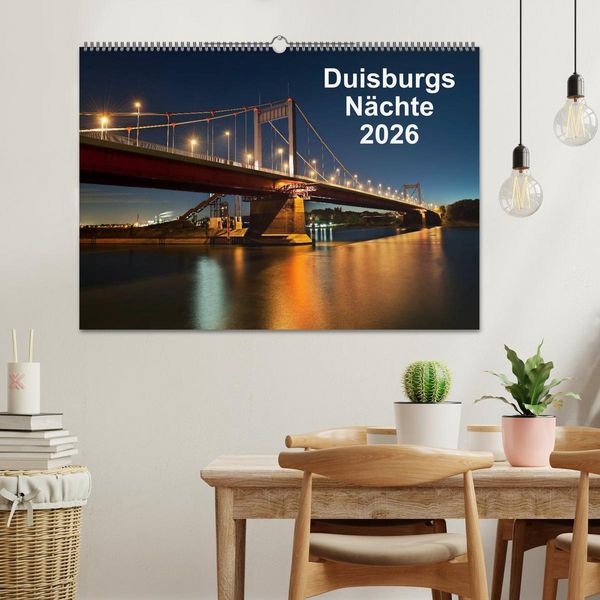Produktbild: Duisburgs N&auml;chte (Wandkalender 2026 DIN A2 quer), CALVENDO Monatskalender
