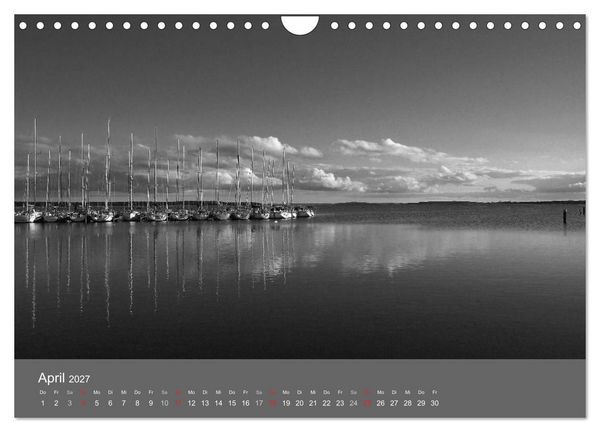 Produktbild: Ostsee - von schwarz bis wei&szlig; (Wandkalender 2027 DIN A4 quer), CALVENDO Monatskalender