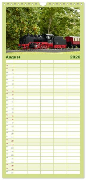 Produktbild: Familienplaner 2026 - Klassische Loks aus G&ouml;ppingen mit 5 Spalten (Wandkalender, 21 x 45 cm) CALVENDO