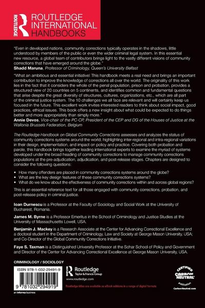 Produktbild: The Routledge Handbook on Global Community Corrections