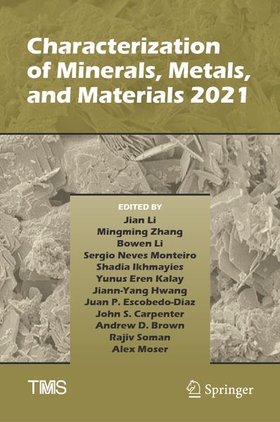 Produktbild: Characterization of Minerals, Metals, and Materials 2021