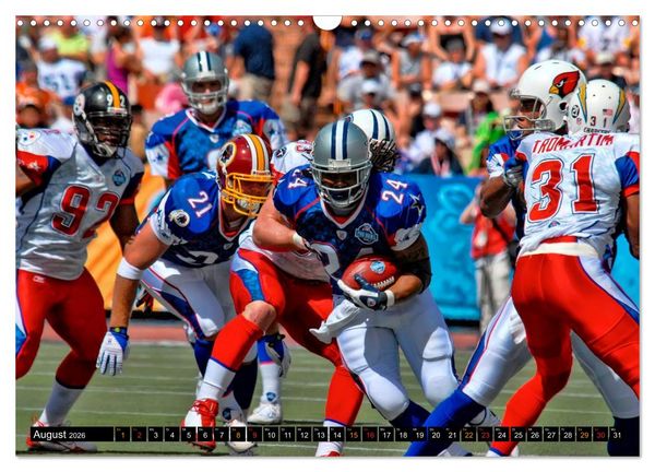 Produktbild: Kraft und Taktik - American Football (Wandkalender 2026 DIN A3 quer), CALVENDO Monatskalender
