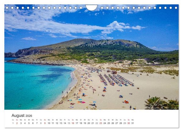 Produktbild: Mallorca, Mallorca (Wandkalender 2026 DIN A4 quer), CALVENDO Monatskalender