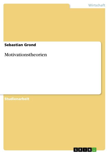 Produktbild: Motivationstheorien