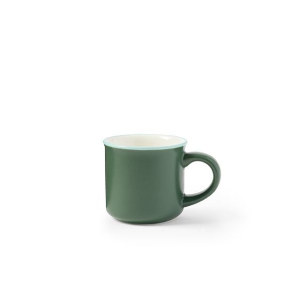 Produktbild: Espressotasse Emaillelook "Dunkelgrün"