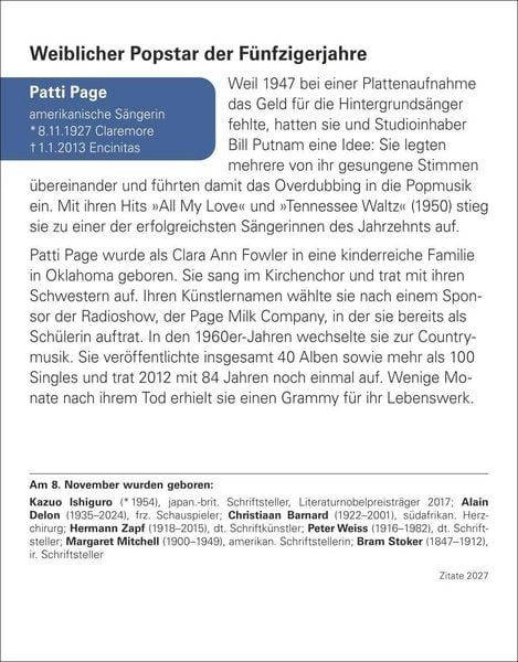 Produktbild: Zitate Tagesabrei&szlig;kalender 2027