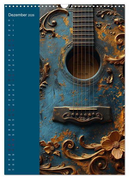 Produktbild: Strings & Dreams: Ein Jahr musikalischer Inspiration (Wandkalender 2026 DIN A3 hoch), CALVENDO Monatskalender