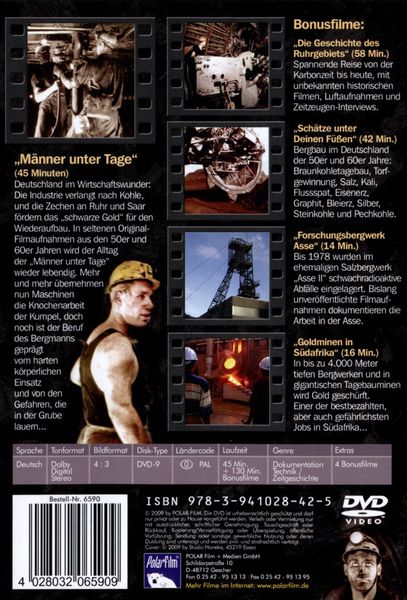 Produktbild: M&auml;nner unter Tage - Historische Filmaufnahmen aus dem Bergbau