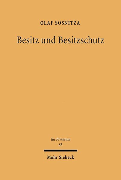 Produktbild: Besitz und Besitzschutz