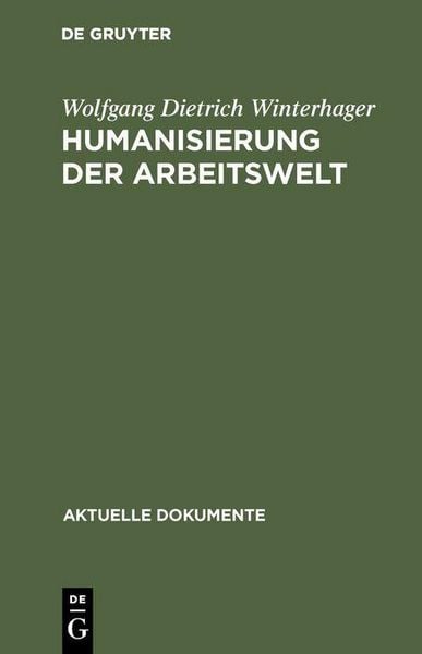 Produktbild: Humanisierung der Arbeitswelt