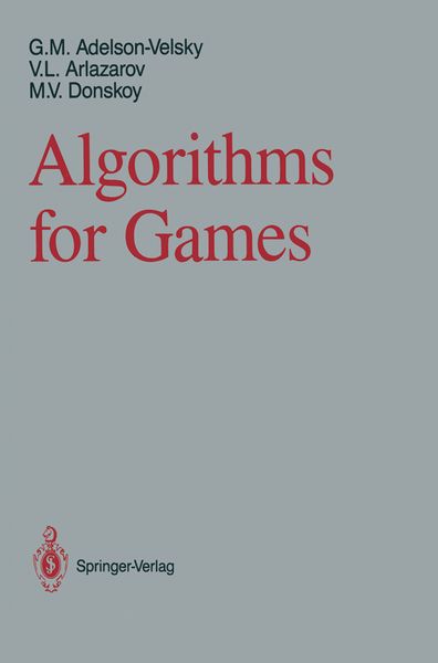 Produktbild: Algorithms for Games