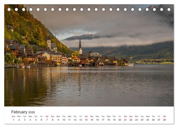 Produktbild: Hallstatt The pearl of Austria (Desk Calendar 2026 DIN A5 landscape), CALVENDO 12 Month DeskCalendar