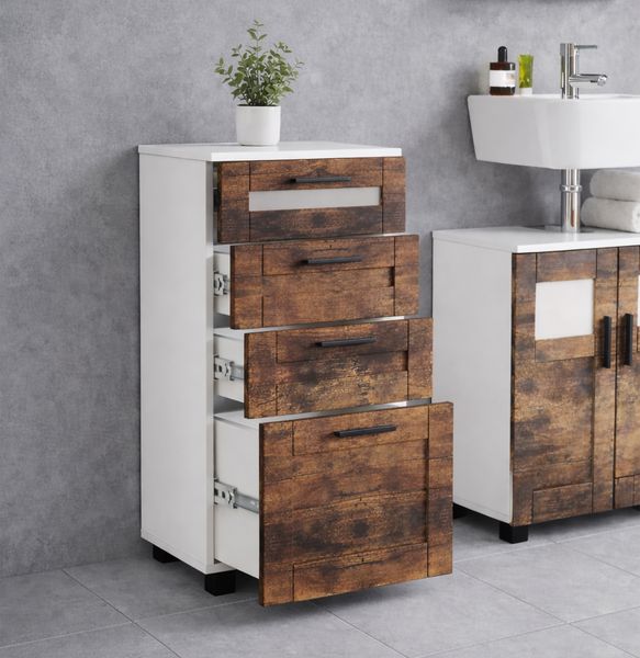 Produktbild: Midischrank Schubladen Nilari 76 x 38 x 28 cm