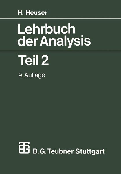 Produktbild: Lehrbuch der Analysis