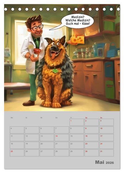 Produktbild: Ein Arzt f&uuml;r alle Felle (Tischkalender 2026 DIN A5 hoch), CALVENDO Monatskalender
