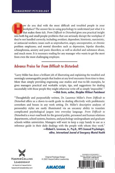 Produktbild: The From Difficult to Disturbed