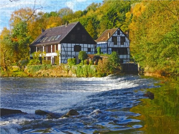 Produktbild: CALVENDO Puzzle Solingen, Wipperkotten 1000 Teile Lege-Gr&ouml;&szlig;e 64 x 48 cm Foto-Puzzle Bild von Udo Haafke