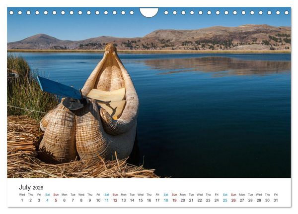 Produktbild: Mysterious Peru (Wall Calendar 2026 DIN A4 landscape), CALVENDO 12 Month Wall Calendar