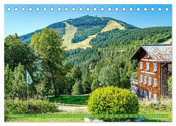 Produktbild: Arber, Rachel und Lusen: Der Hintere Bayerische Wald (Tischkalender 2026 DIN A5 quer), CALVENDO Monatskalender