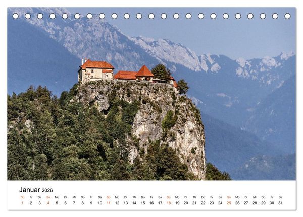 Produktbild: Oberkrain und Triglav-Nationalpark (Tischkalender 2026 DIN A5 quer), CALVENDO Monatskalender