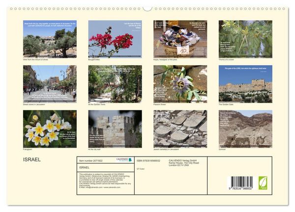 Produktbild: ISRAEL (High Quality Premium Wall Calendar 2026 DIN A2 landscape),CALVENDO 12 Month Wall Calendar