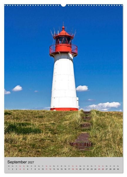 Produktbild: Leuchtt&uuml;rme an der Nordsee (hochwertiger Premium Wandkalender 2027 DIN A2 hoch), Kunstdruck in Hochglanz