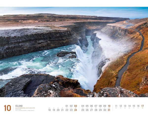 Produktbild: Island Kalender 2027 | Unterwegs zwischen Gletschern und Geysiren