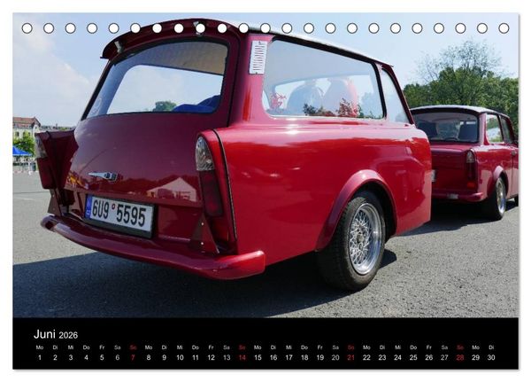 Produktbild: Trabantfahrertreffen Zwickau (Tischkalender 2026 DIN A5 quer), CALVENDO Monatskalender