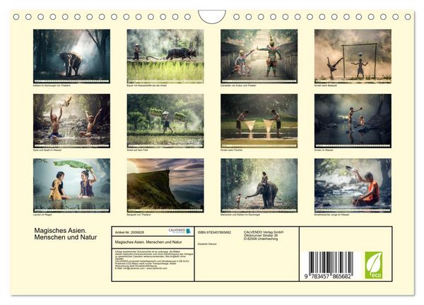 Produktbild: Magisches Asien. Menschen und Natur (Wandkalender 2026 DIN A4 quer), CALVENDO Monatskalender