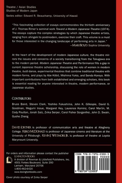 Produktbild: Modern Japanese Theatre and Performance