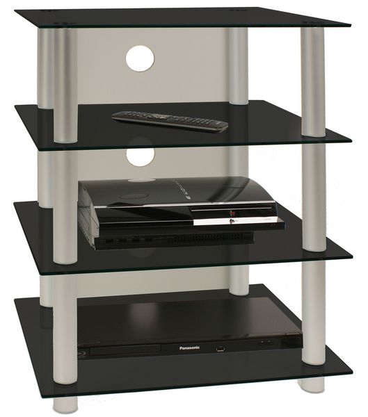 Produktbild: Hifi M&ouml;bel Rack Alu Glas Phono Mediaregal Blados