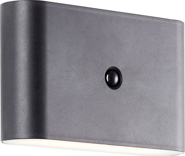 Produktbild: Brilliant Xino G80605/06 LED-Au&szlig;enwandleuchte mit Bewegungsmelder LED LED fest eingebaut 34 W Schwarz