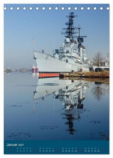 Produktbild: Wilhelmshaven - Impressionen aus der Hafenstadt (Tischkalender 2027 DIN A5 hoch), CALVENDO Monatskalender