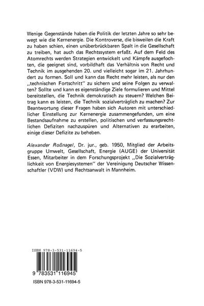 Produktbild: Recht und Technik im Spannungsfeld der Kernenergiekontroverse
