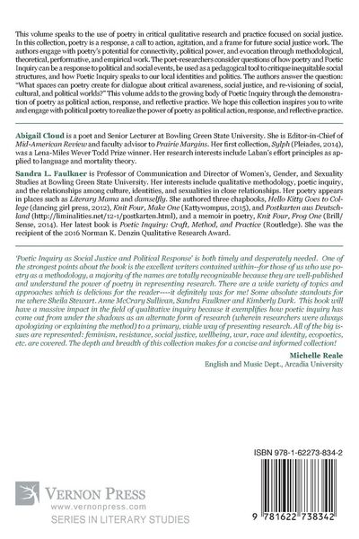 Produktbild: Poetic Inquiry as Social Justice and Political Response