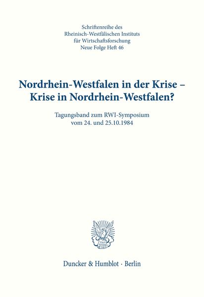 Produktbild: Nordrhein-Westfalen in der Krise - Krise in Nordrhein-Westfalen?
