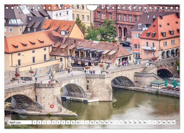 Produktbild: W&uuml;rzburg - Stadt mit Charme (Wandkalender 2026 DIN A4 quer), CALVENDO Monatskalender