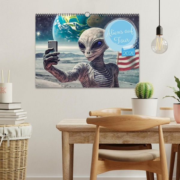 Produktbild: Aliens auf Tour (Wandkalender 2026 DIN A3 quer), CALVENDO Monatskalender
