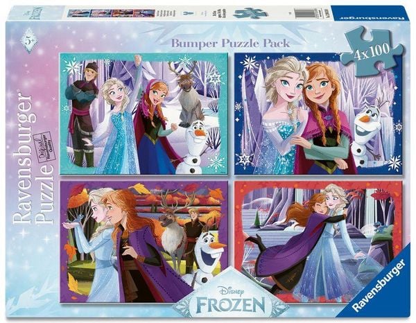 Produktbild: Disney Frozen 4x100 PC XXL Puzzle