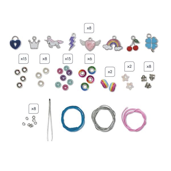 Produktbild: 8 Wohlf&uuml;hl-Armb&auml;nder f&uuml;r Kinder zum Selberbasteln