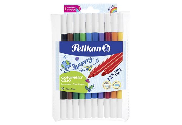 Produktbild: Pelikan Fasermaler Colorella&reg; Duo Etui mit 10 Farben