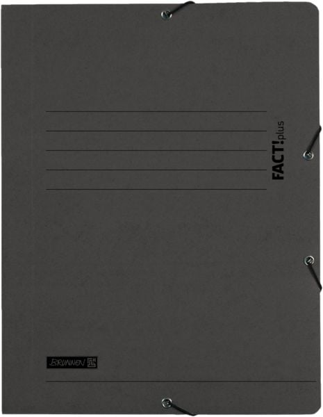 Produktbild: Brunnen Sammelmappe A4 schwarz Fact! Gummizug