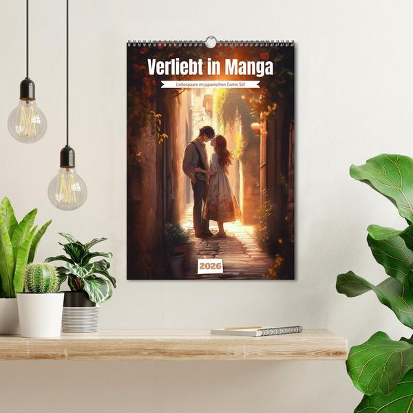 Produktbild: Verliebt in Manga (Wandkalender 2026 DIN A3 hoch), CALVENDO Monatskalender