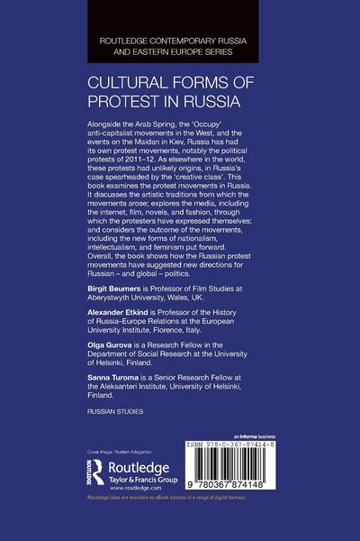 Produktbild: Cultural Forms of Protest in Russia