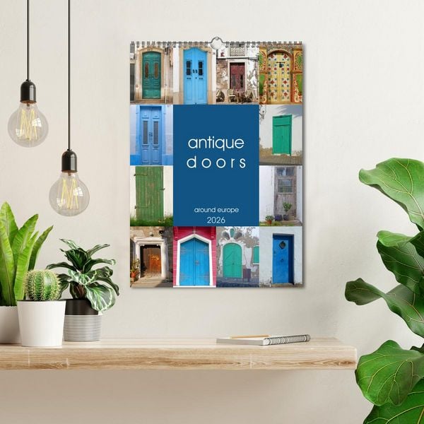 Produktbild: antique doors around europe (Wall Calendar 2026 DIN A3 portrait), CALVENDO 12 Month Wall Calendar