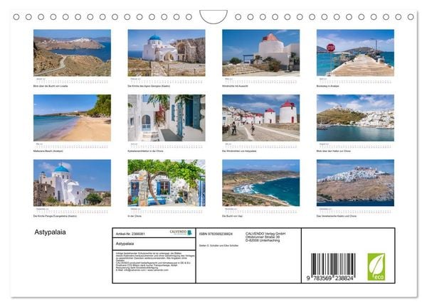 Produktbild: Astypalaia (Wandkalender 2027 DIN A4 quer), CALVENDO Monatskalender